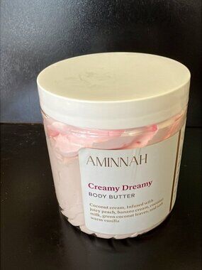 Aminnah Creamy Dreamy Whipped Body Butter 8oz New